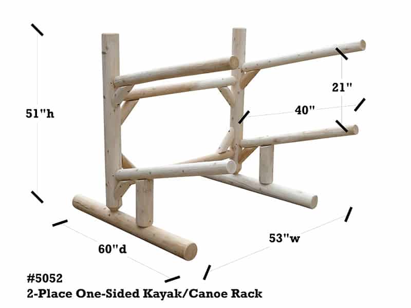 Rack - Two Place Log Rack Hayward Outfitters Hayward 